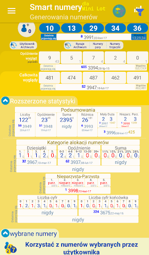 Polish mini hot sale lotto statistics