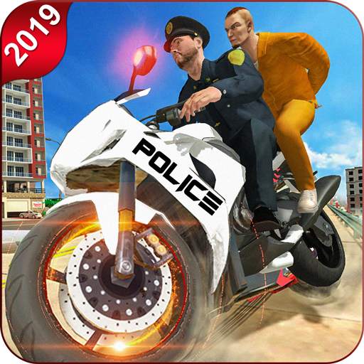 Police Moto Bike Prisoner Transport 3D