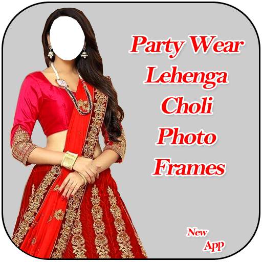 Party Wear Lehenga Choli Photo Frames