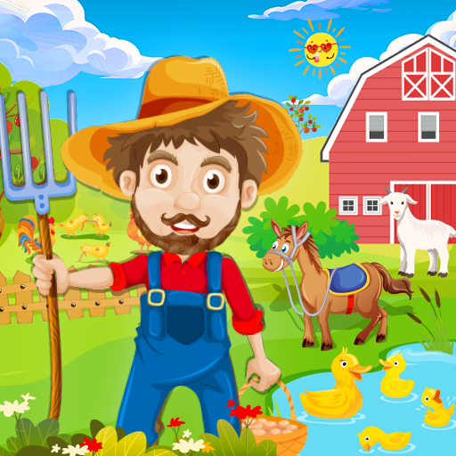 Life in the village 1. Feign игра. Busy American Farmer Village Life view.