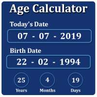 Age Calculator by Date of Birth (Days Months)