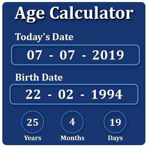 Age Calculator by Date of Birth (Days Months)