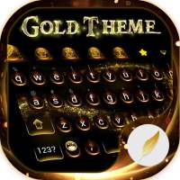 Gold Keyboard Theme on 9Apps
