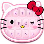 Pink kitty keyboard on 9Apps