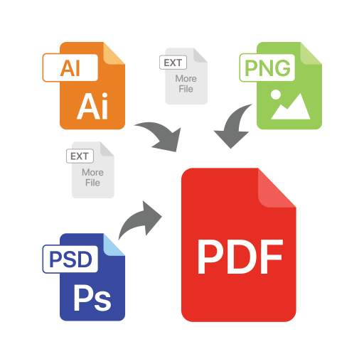 File to PDF Converter(Ai, PSD,