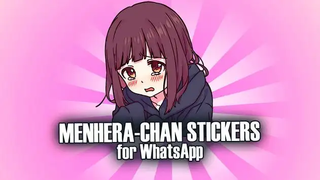 Download Cute Menhera-Chan Sticker for WhatsApp