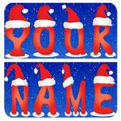 Write your name with Christmas and Candle Design