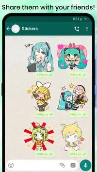 VOCALOID MIKU Stickers for WhatsApp Screenshot