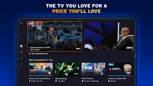 Sling TV: Live Sports, News, Shows + Freestream::Appstore for  Android