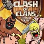 Draw Battle Clash of Clans on 9Apps