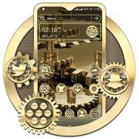 Golden Machine Gear Theme on 9Apps
