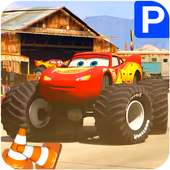 Superheroes Monster Truck Parking: Mega Ramp Games