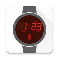 RedLed Digital Watch Face on 9Apps