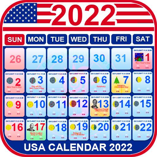 US Calendar 2022