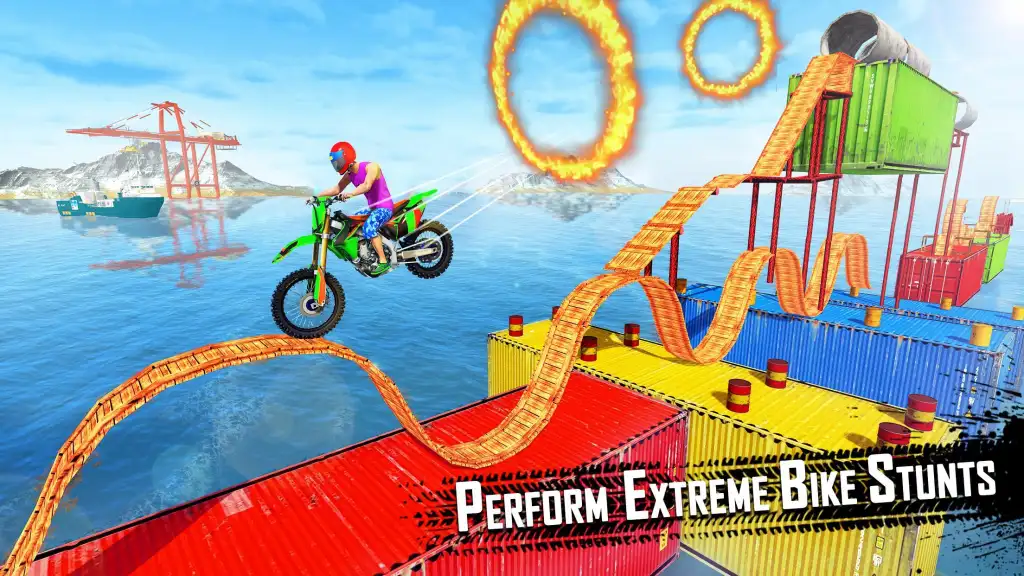 Trial Bike Stunt Racing Games - Tricky Bike Stunt Screenshot