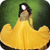 Anarkali Yellow Salwar Suit on 9Apps