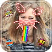 Free Live Face Camera - Live Face Stickers on 9Apps