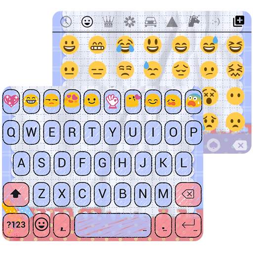 Doodle Emoji Keyboard Theme