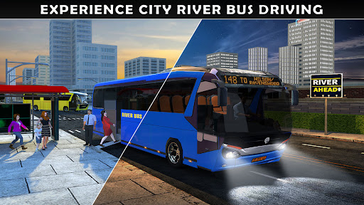 Gam Bus Sungai:Bus Pelatih Sim screenshot 7