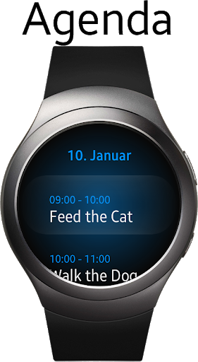 Google calendar best sale samsung watch