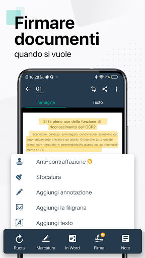 CamScanner Scanner PDF App Gratis, in Italiano screenshot 3