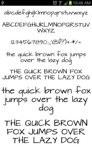 Hand dla FlipFont darmo screenshot 1