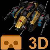 3D VR Space FPS game Cardboard