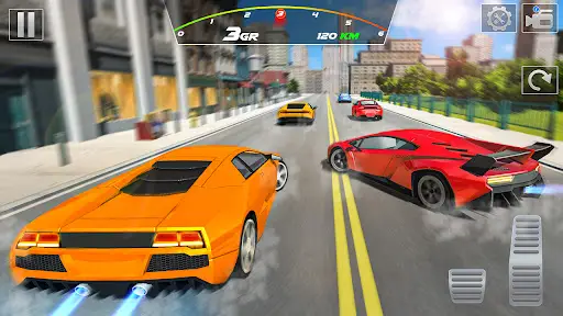 Jogo de corrida de carros 3D Car RACER versão móvel andróide iOS