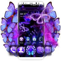 Purple Butterlfy Launcher Theme