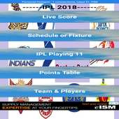 IPL 2018 - Playing 11 - Time Table - Points Table