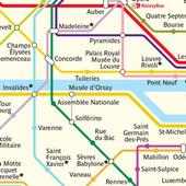 Plan du métro de Paris France