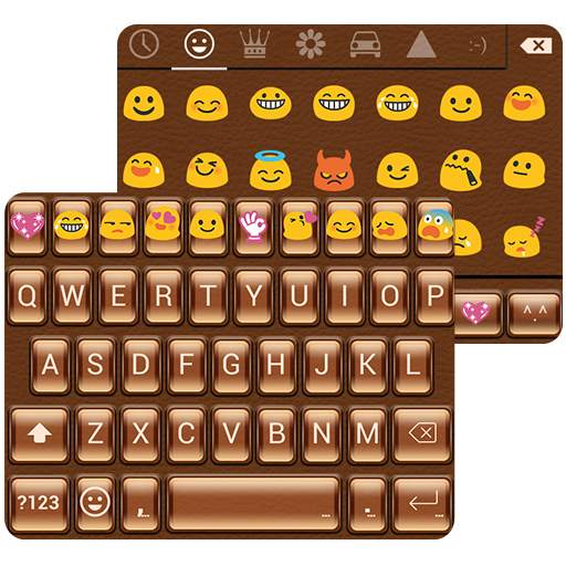 Leather Love Emoji Keyboaard