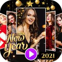 New year video status 2021 : new year video maker