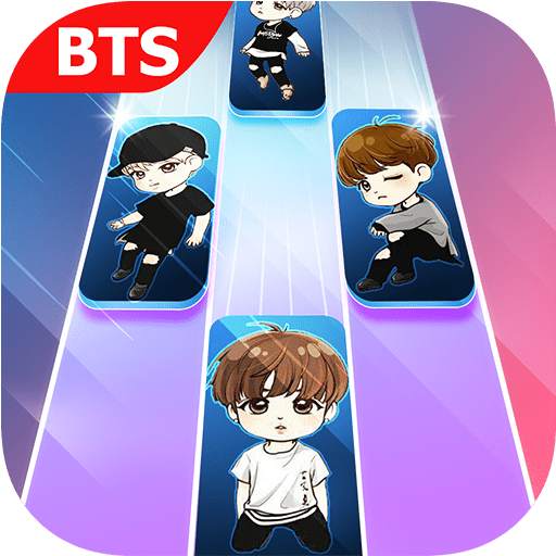 KPOP Tiles - BTS pink Piano