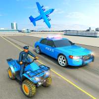 USA Police Car Transporter Games: Airplane Games on 9Apps