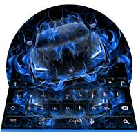 Blue Flame Car Keyboard on 9Apps