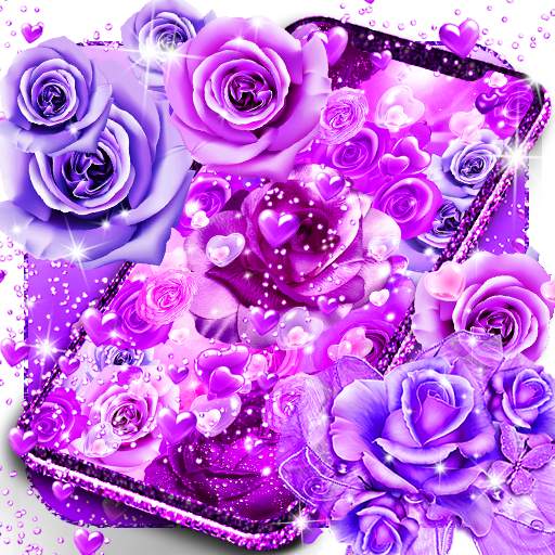 Purple rose love live wallpaper