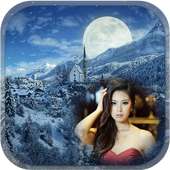 WINTER PHOTO FRAME EDITOR-Wallpaper editor suit