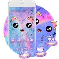 Galaxy Kitten Launcher Theme Live HD Wallpapers