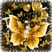 Keyboard golden butterfly
