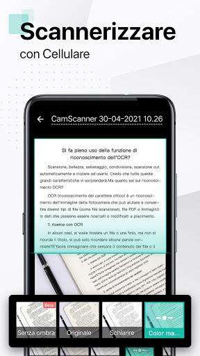 CamScanner Scanner PDF App Gratis, in Italiano screenshot 1