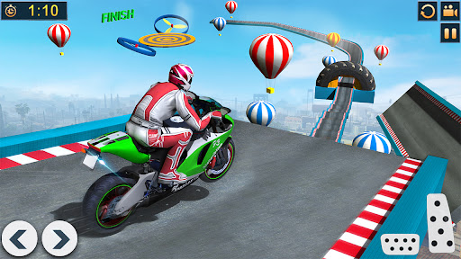 बाइक स्टंट रेसिंग : बाइक खेल स्क्रीनशॉट 2