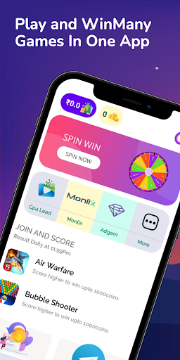 WinGamer - Play Game & Win Coins screenshot 1