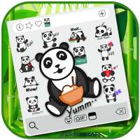 Autcollants Emoji Cute Panda Baby