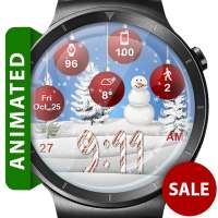 Christmas Snow HD Watch Face Widget Live Wallpaper