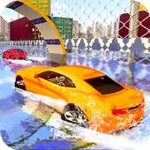 Real GT Stunt Water Park Car Surfing