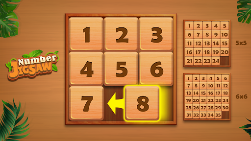 Wooden Number Jigsaw screenshot 1