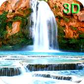 Colourful waterfall 3D
