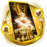 Flower Golden Launcher Theme