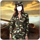 Wooman Army Photo Suit on 9Apps
